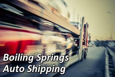 Boiling Springs Auto Shipping