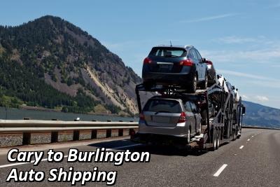 Cary to Burlington Auto Shipping