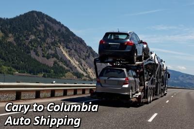 Cary to Columbia Auto Shipping