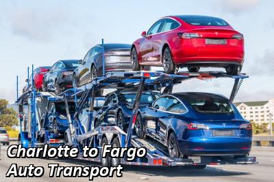 Charlotte to Fargo Auto Transport