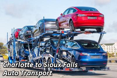 Charlotte to Sioux Falls Auto Transport