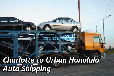 Charlotte to Urban Honolulu Auto Shipping