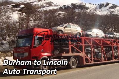 Durham to Lincoln Auto Transport