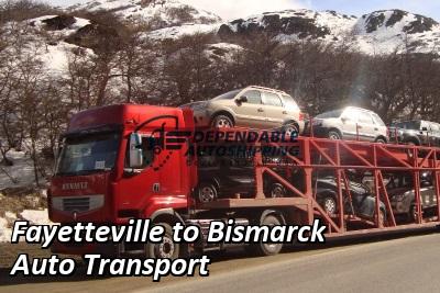 Fayetteville to Bismarck Auto Transport