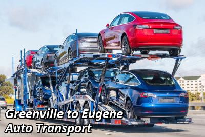 Greenville to Eugene Auto Transport