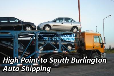 High Point to South Burlington Auto Shipping