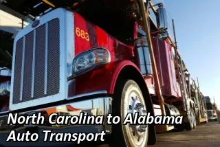 North Carolina to Alabama Auto Transport