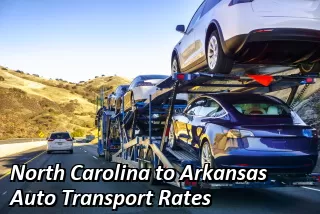 North Carolina to Arkansas Auto Shipping