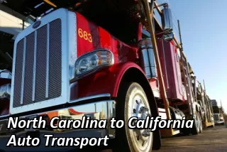 North Carolina to California Auto Transport