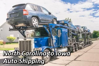 North Carolina to Iowa Auto Shipping