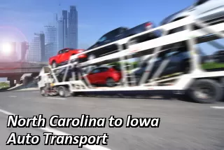 North Carolina to Iowa Auto Transport
