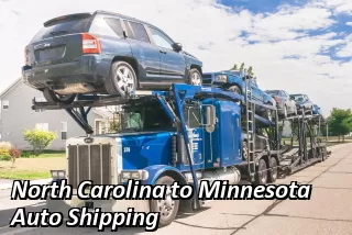 North Carolina to Minnesota Auto Shipping