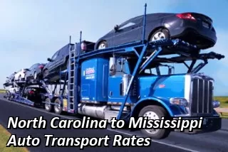 North Carolina to Mississippi Auto Shipping