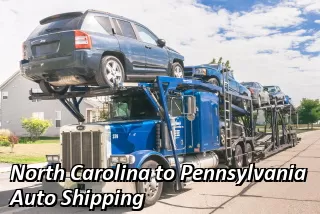 North Carolina to Pennsylvania Auto Shipping
