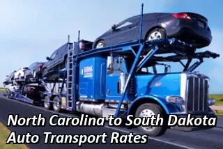 North Carolina to South Dakota Auto Shipping