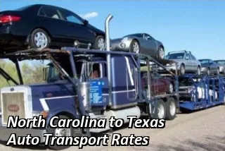 North Carolina to Texas Auto Shipping